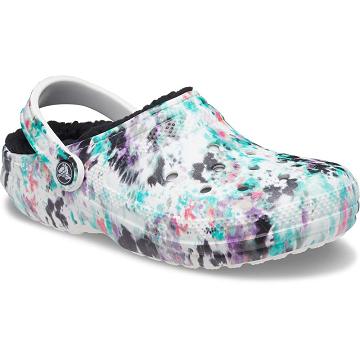 Zuecos Crocs Classic Forro Tie-Dye Mujer Multicolor | Mexico 0141AHKP